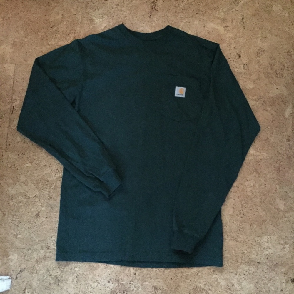 Carhartt Men’s Green Long Sleeve Shirt Size Small
